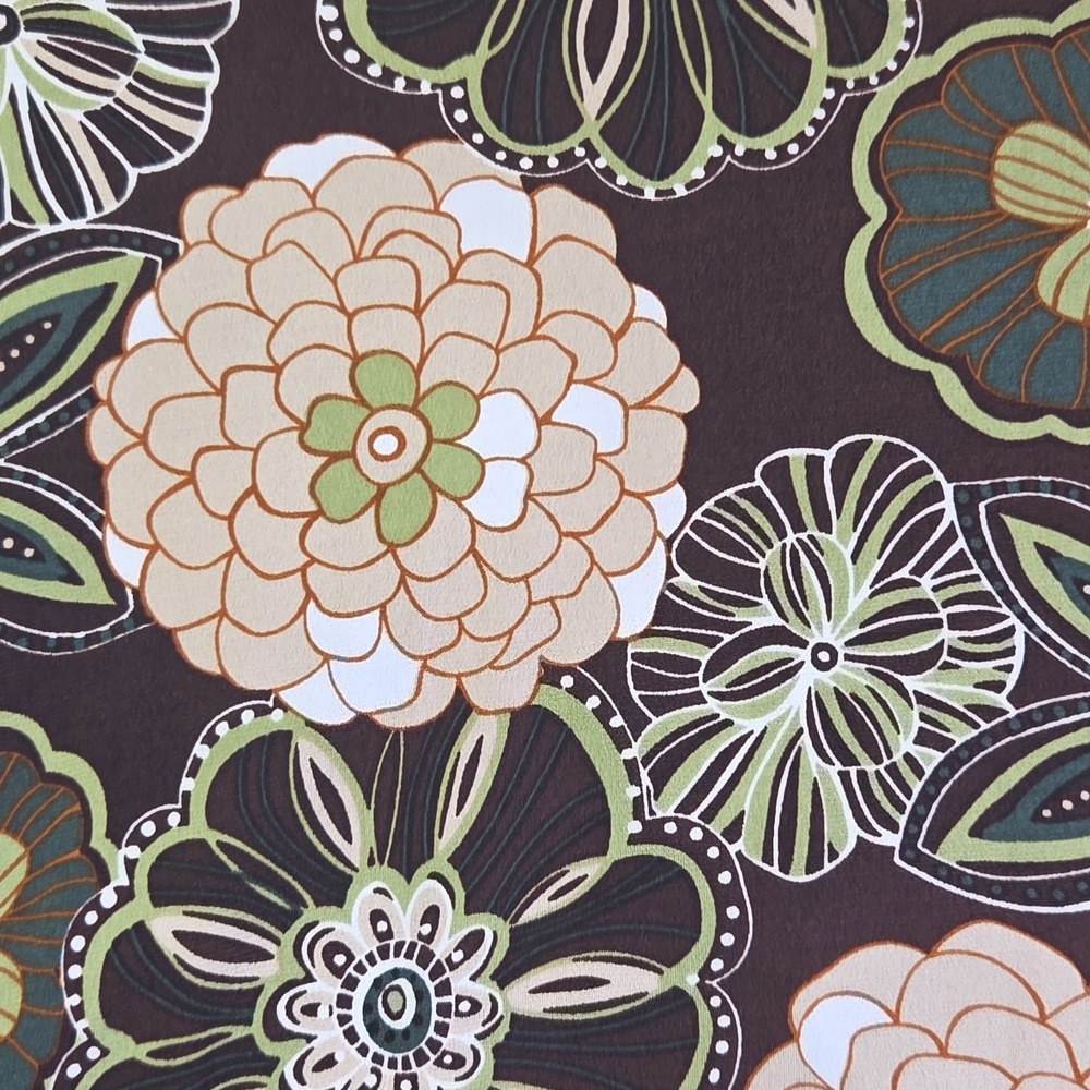 Cato Woman 18/20W Sleeveless Floral Asymmetrical Layered Tunic Top Brown Green P - Picture 10 of 13